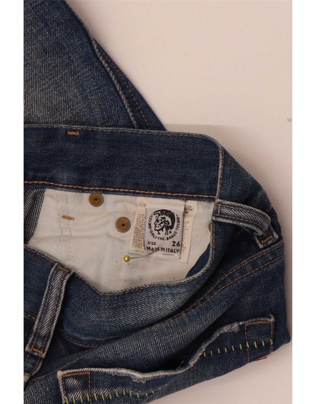 Diesel Womens Flared Jeans W26 L32 Blue Cotton