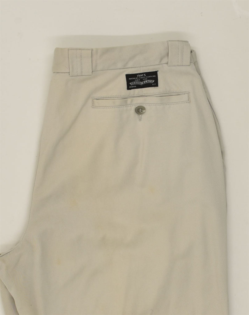 LEVI'S Womens Pegged Chino Trousers W33 L34 Grey Cotton | Vintage Levi's | Thrift | Second-Hand Levi's | Used Clothing | Messina Hembry 