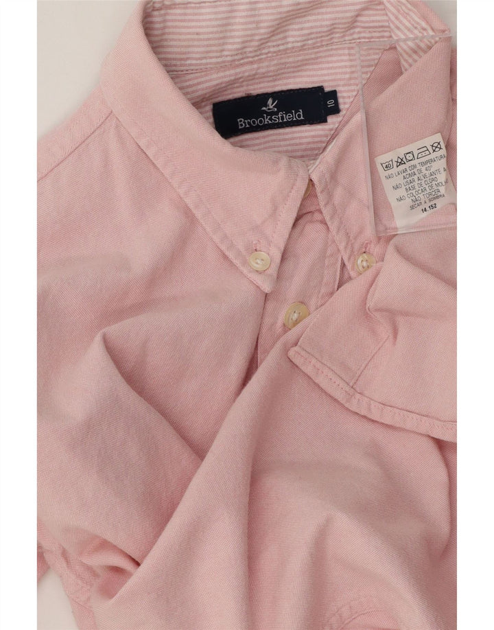 BROOKSFIELD Womens Shirt US 10 Large Pink Cotton Vintage Brooksfield and Second-Hand Brooksfield from Messina Hembry 
