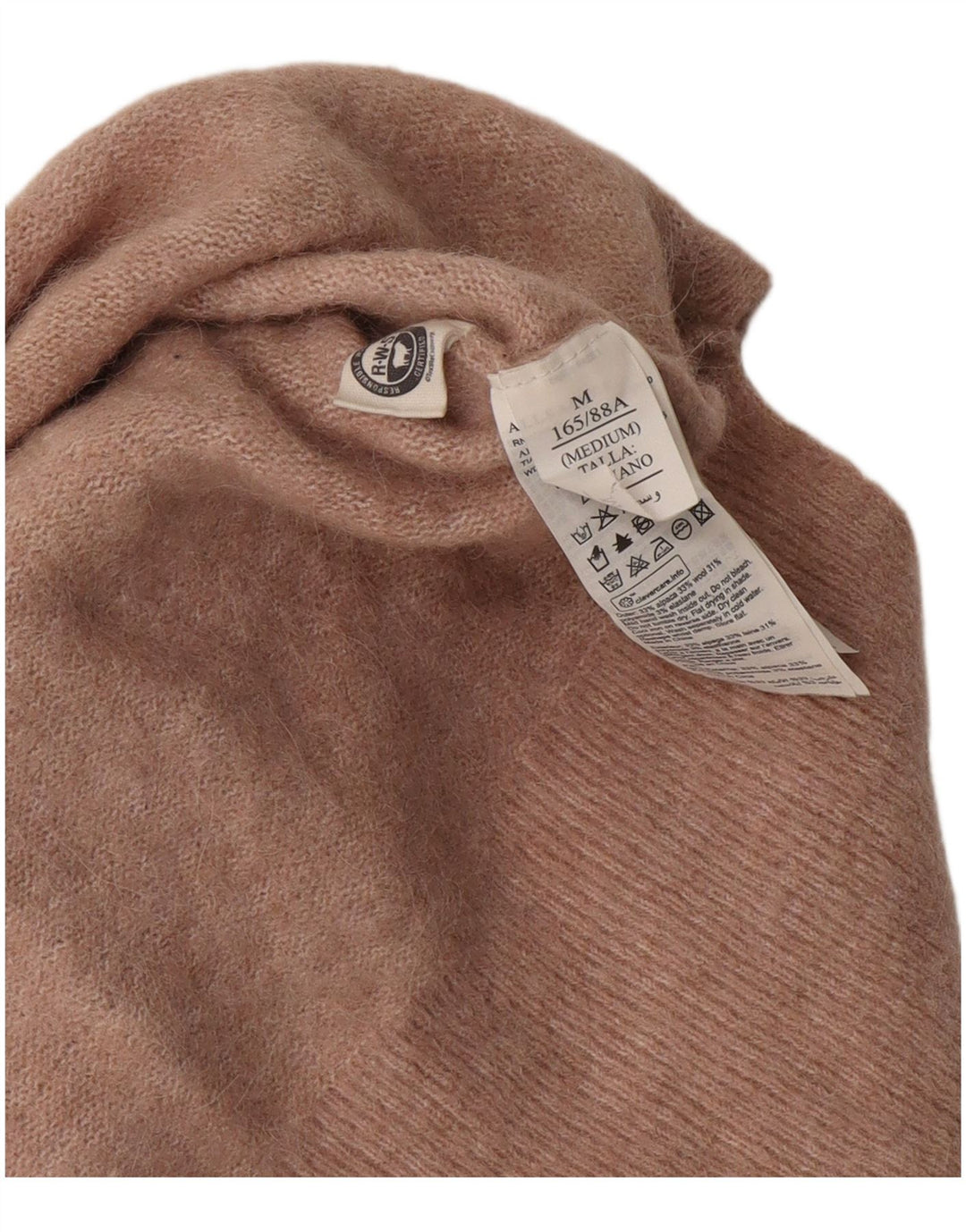 ALL SAINTS Womens Crop Boat Neck Jumper Sweater UK 14 Medium Pink