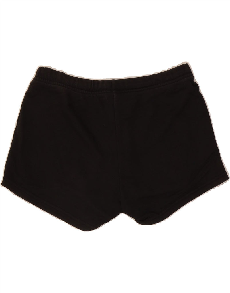 REEBOK Mens Graphic Sport Shorts UK 8/10 Small  Black Cotton Vintage Reebok and Second-Hand Reebok from Messina Hembry 