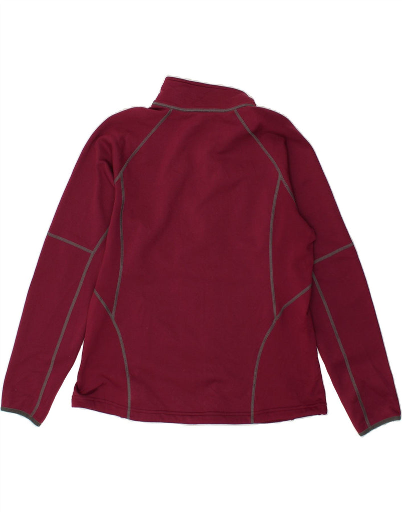 L.L.BEAN Womens Tracksuit Top Jacket UK 18 XL Burgundy Polyester | Vintage L.L.Bean | Thrift | Second-Hand L.L.Bean | Used Clothing | Messina Hembry 