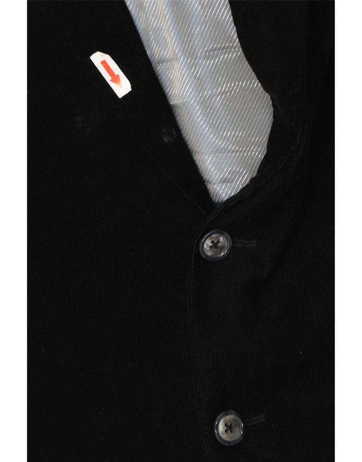 Tommy Hilfiger Mens Tailored 2 Button Blazer Jacket UK 46 Small Black