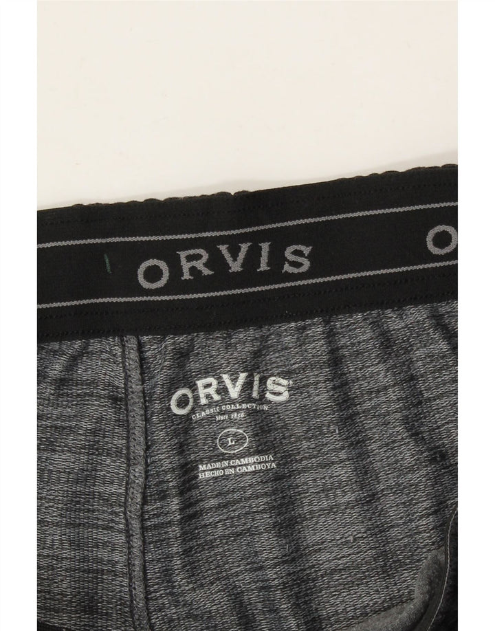 ORVIS Mens Tracksuit Trousers Large Black Rayon Vintage Orvis and Second-Hand Orvis from Messina Hembry 