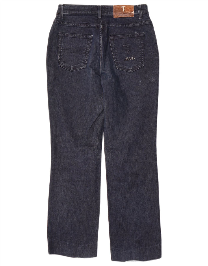 TRUSSARDI Womens Straight Jeans W28 L28 Navy Blue Cotton