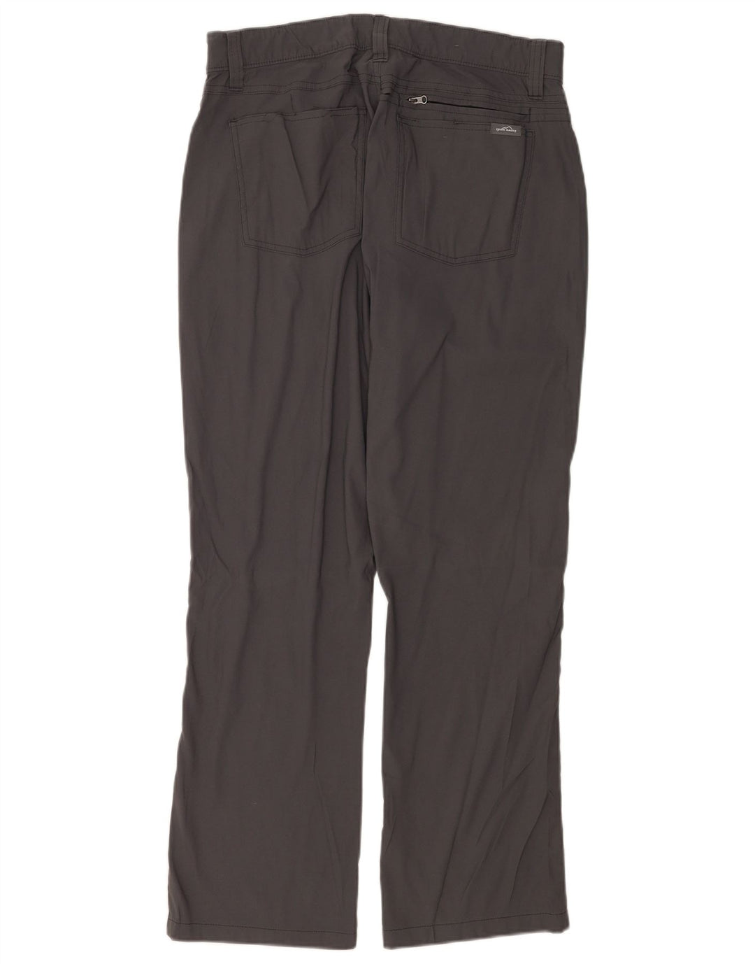 Eddie Bauer Mens Straight Casual Trousers W34 L30 Grey Nylon