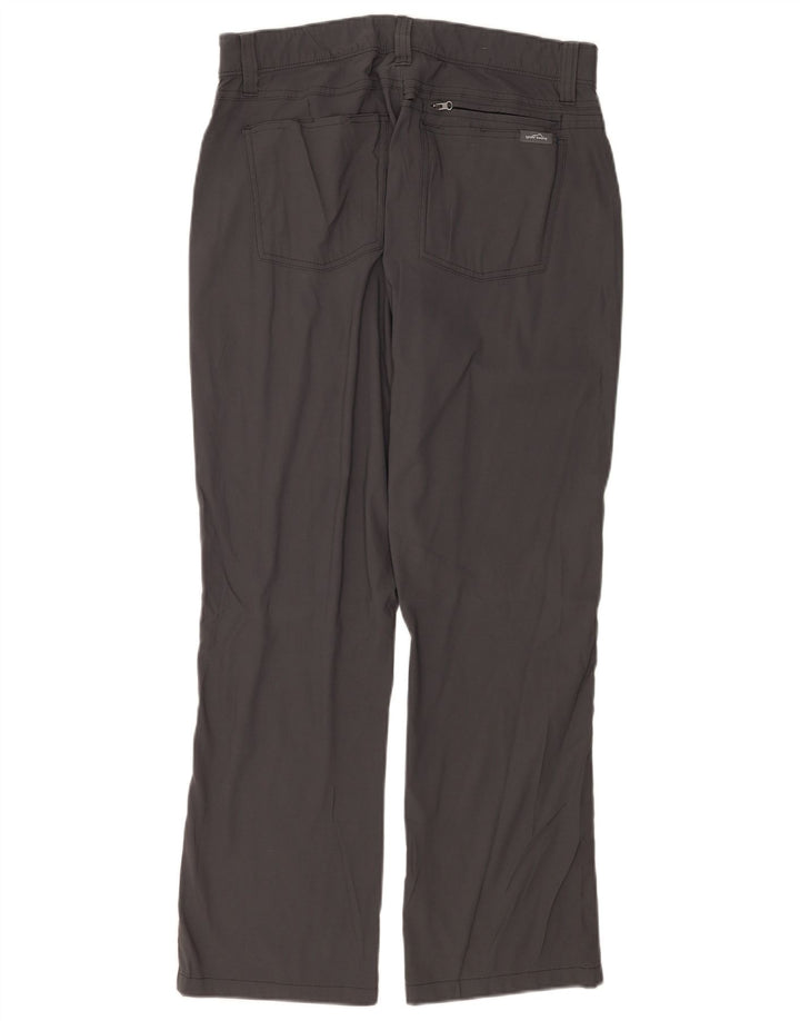 Eddie Bauer Mens Straight Casual Trousers W34 L30 Grey Nylon