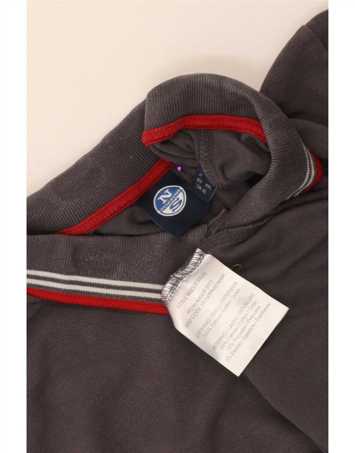 North Sails Mens Polo Shirt XL Grey Cotton