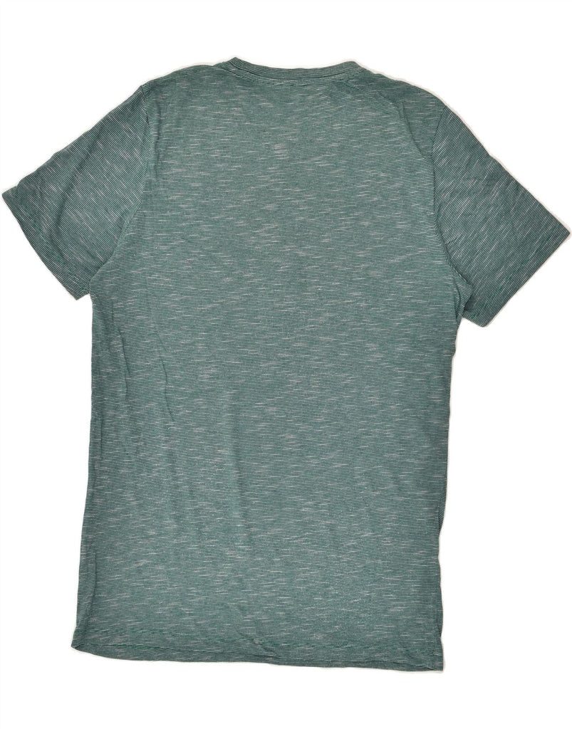 JACK & JONES Mens Slim Graphic T-Shirt Top Large Green Pinstripe | Vintage Jack & Jones | Thrift | Second-Hand Jack & Jones | Used Clothing | Messina Hembry 