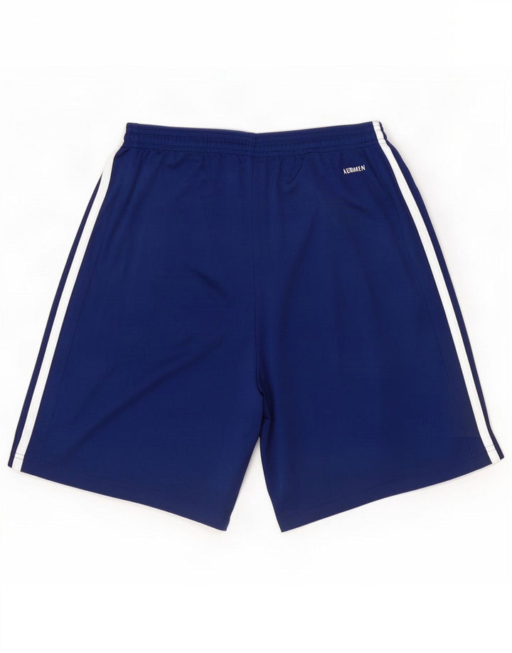 Adidas Mens Aeroready Sport Shorts Medium Blue Polyester