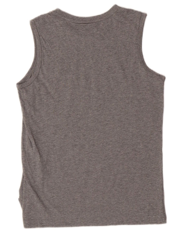 Puma Boys Graphic Vest Top 13-14 Years Grey Flecked