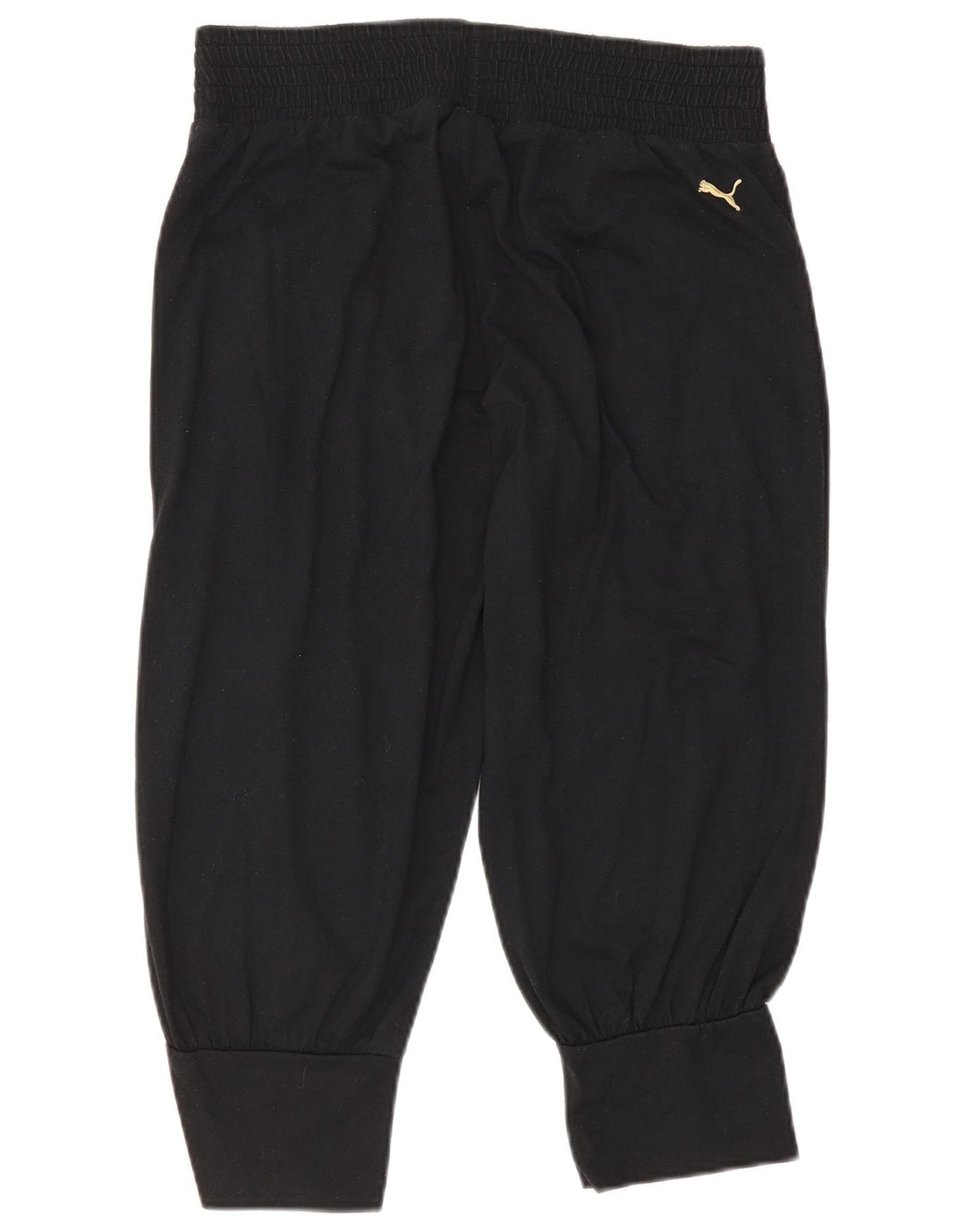 Puma Womens Capri Tracksuit Trousers Joggers UK 12 Medium Black Polyester