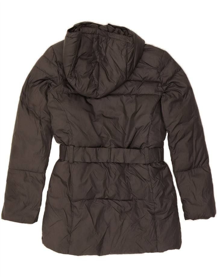 ROXY Womens Hooded Padded Coat UK 16 Large Grey Polyester Vintage Roxy and Second-Hand Roxy from Messina Hembry 