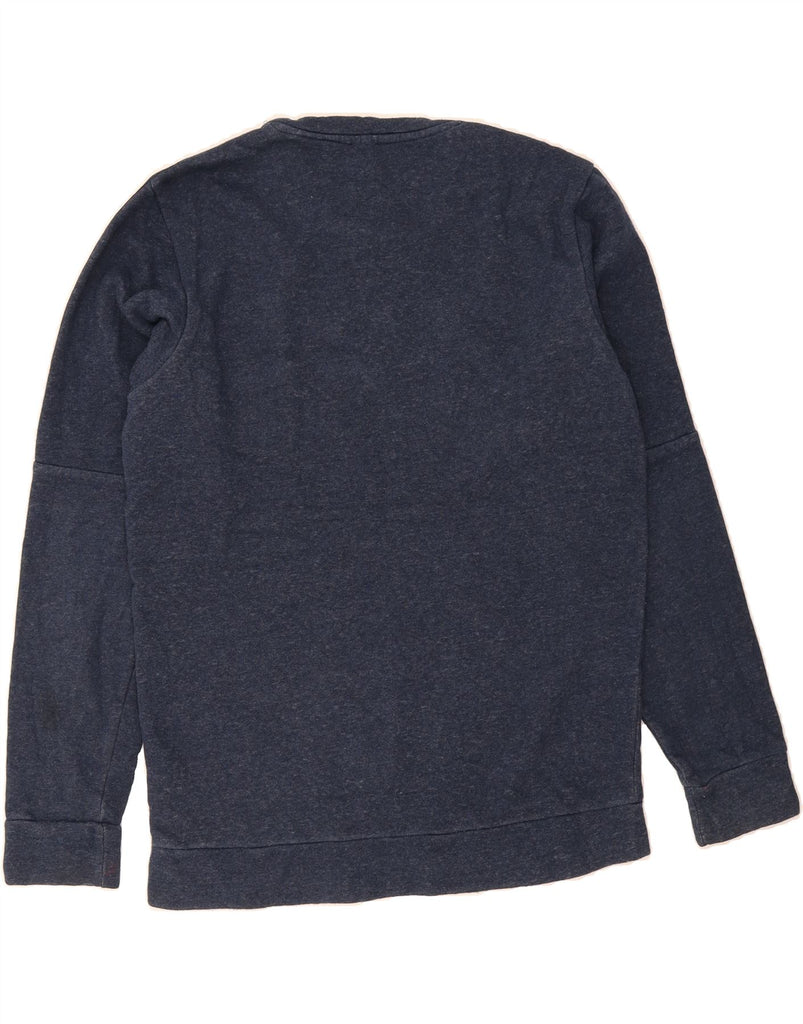 ADIDAS Mens Sweatshirt Jumper Small Navy Blue Cotton Vintage Adidas and Second-Hand Adidas from Messina Hembry 