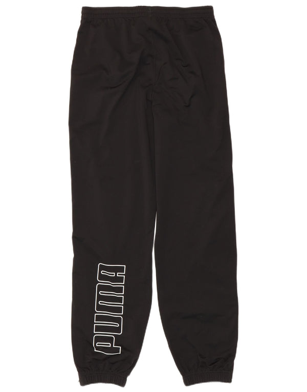 Puma Boys Graphic Tracksuit Trousers Joggers 15-16 Years  Black Polyester