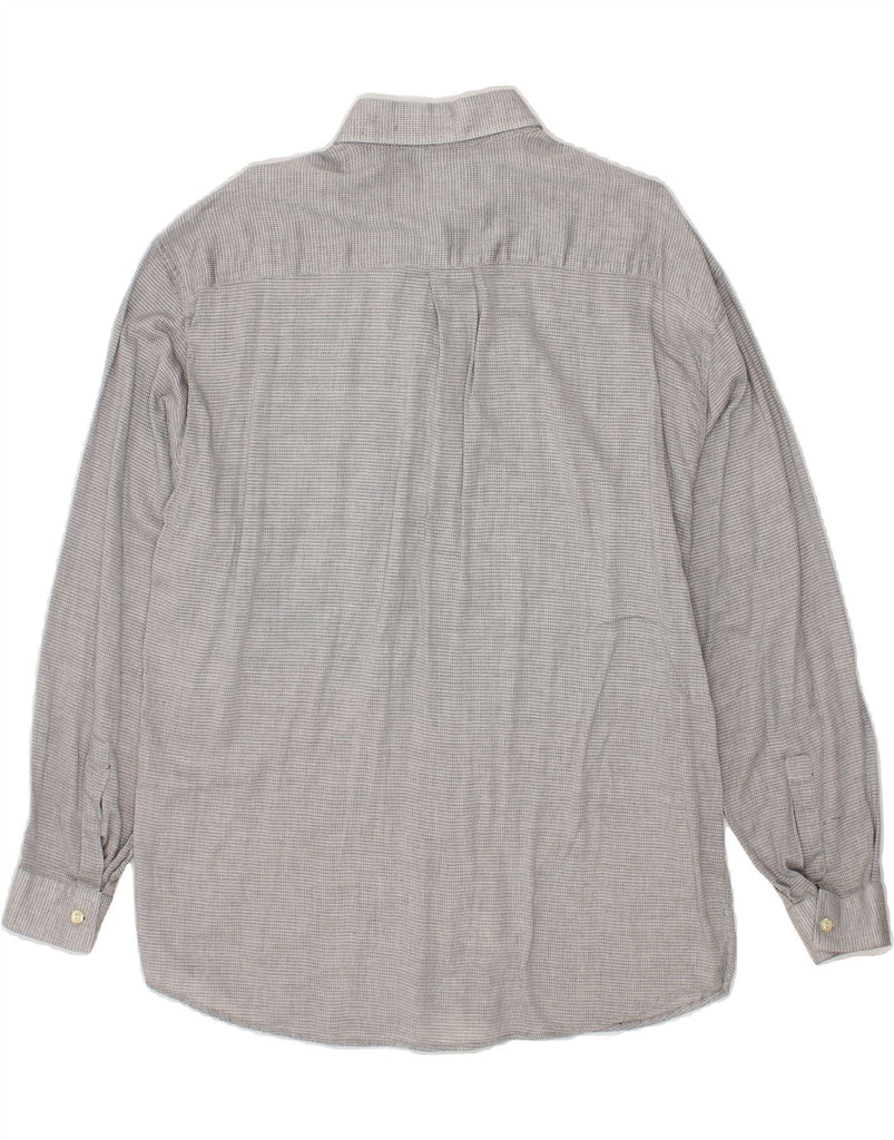 WAMPUM Mens Shirt XL Grey Check Cotton Vintage Wampum and Second-Hand Wampum from Messina Hembry 