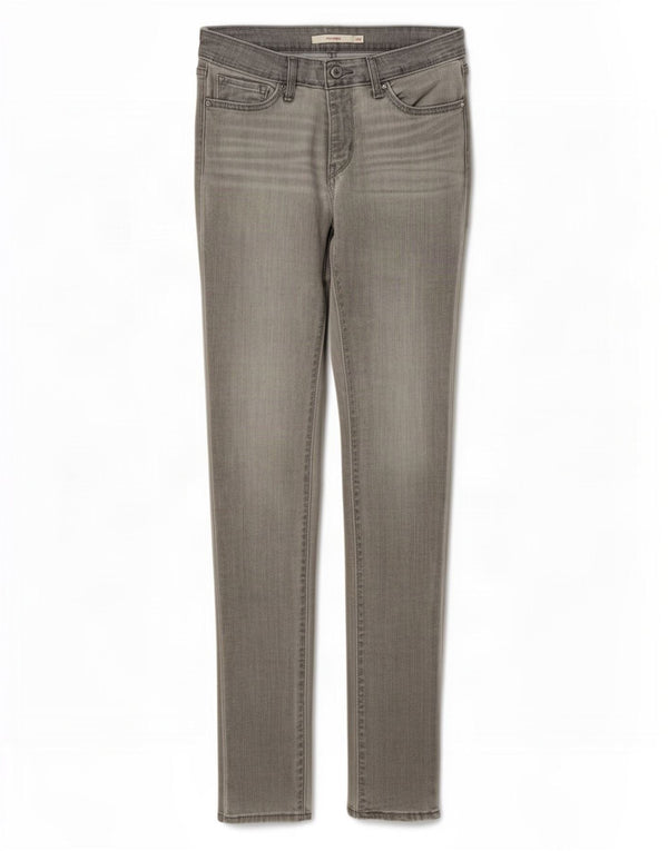 Levi's Womens 711 Skinny Jeans W28 L32 Grey