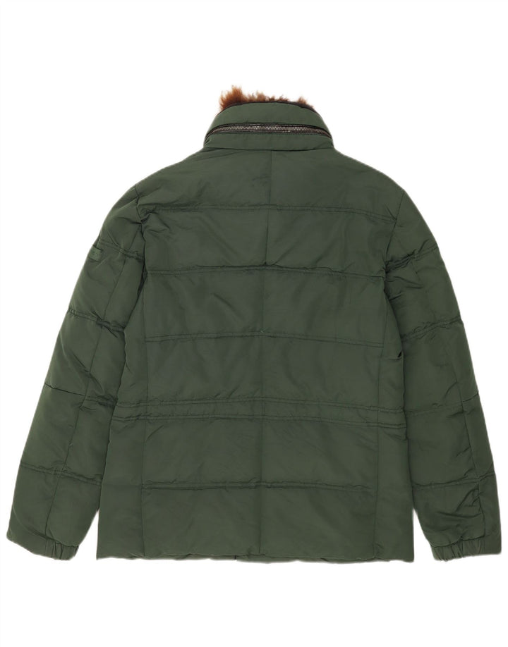 PEUTEREY Mens Padded Jacket UK 36 Small Green Polyamide