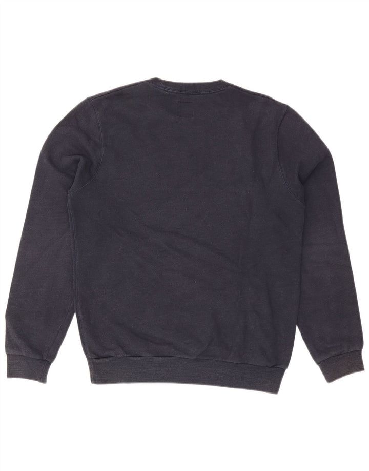 Jack Wills Mens Graphic Sweatshirt Jumper Medium Navy Blue Cotton