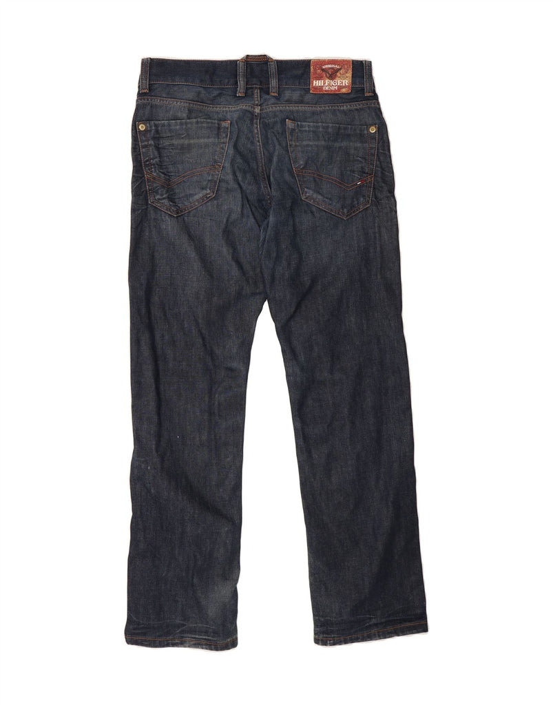 TOMMY HILFIGER Mens Rogar Straight Jeans W32 L34 Blue Cotton Vintage Tommy Hilfiger and Second-Hand Tommy Hilfiger from Messina Hembry 