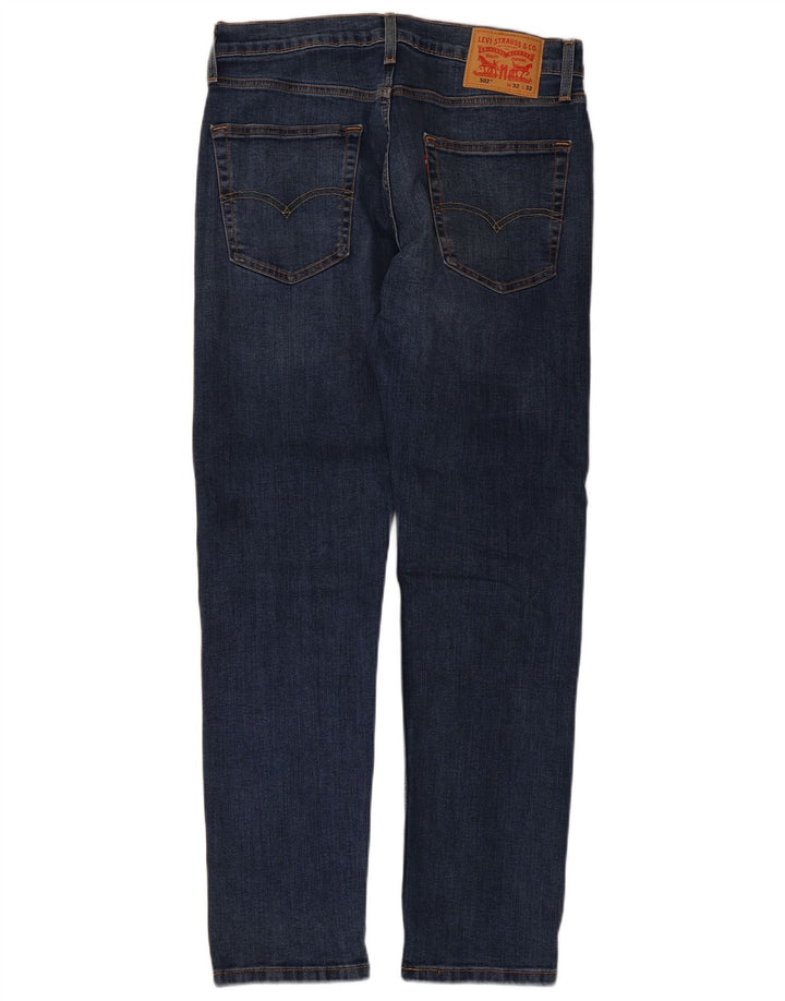 Levi's Mens 502 Tapered Jeans W32 L32 Blue Cotton