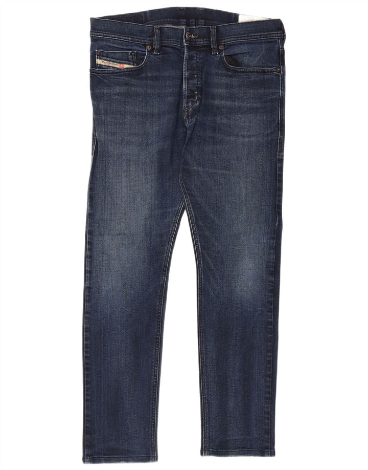 Diesel Mens Tepphar Carrot Slim Jeans W31 L30 Blue Cotton