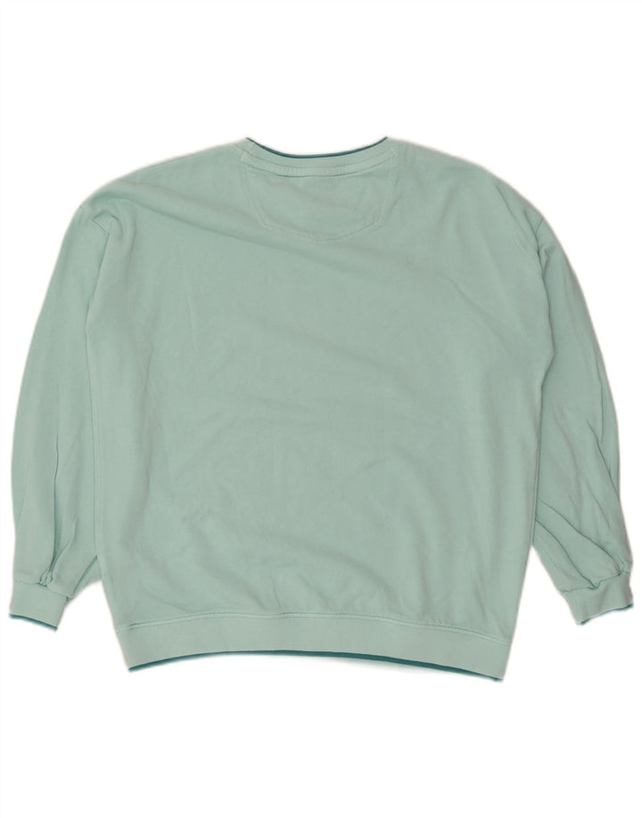 Fat Face Womens Graphic Oversized Sweatshirt Jumper UK 12 Medium Turquoise