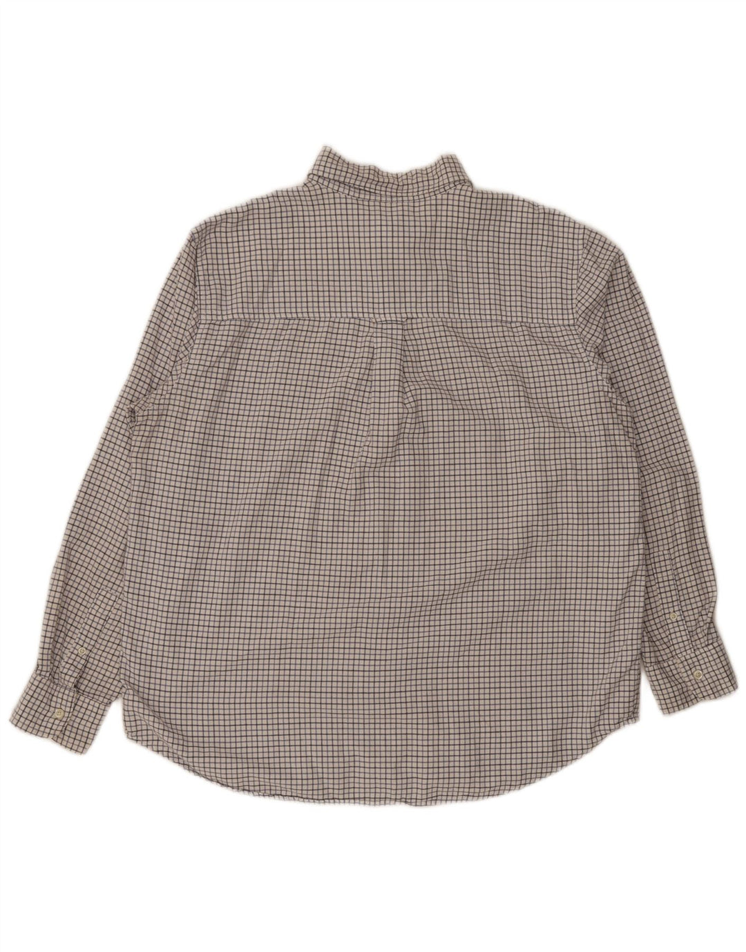 Chaps Mens Regular Fit Shirt XL White Check Cotton