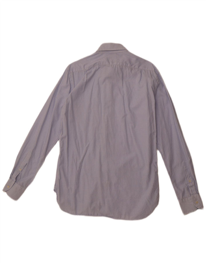 BOGGI Mens Tailored Fit Shirt Size 40 15 3/4 Medium Blue Check