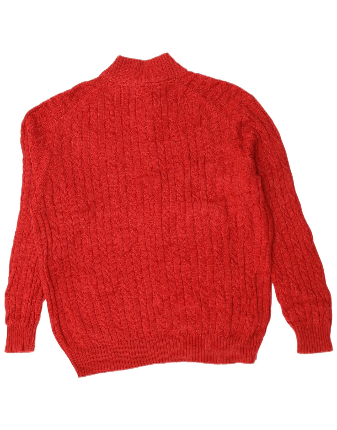 IZOD Mens Zip Neck Jumper Sweater XL Red Cotton – Messina Hembry