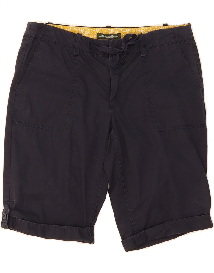 EDDIE BAUER Womens Seattle Casual Shorts US 6 Medium W32  Navy Blue Cotton Vintage Eddie Bauer and Second-Hand Eddie Bauer from Messina Hembry 