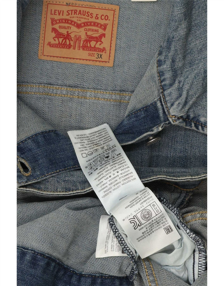 Levi's Womens Denim Jacket UK 22 3XL Blue Cotton Classic