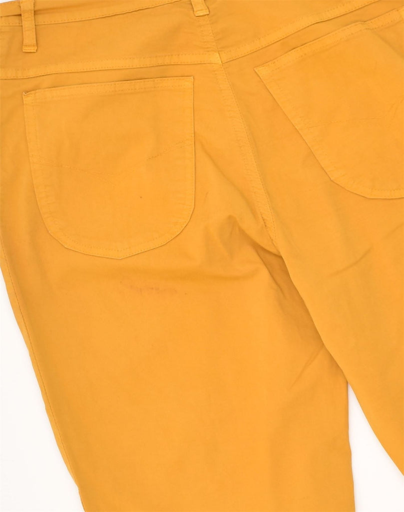 HOLIDAY Womens Straight Casual Trousers IT 46 Large W33 L32 Yellow Cotton | Vintage Holiday | Thrift | Second-Hand Holiday | Used Clothing | Messina Hembry 