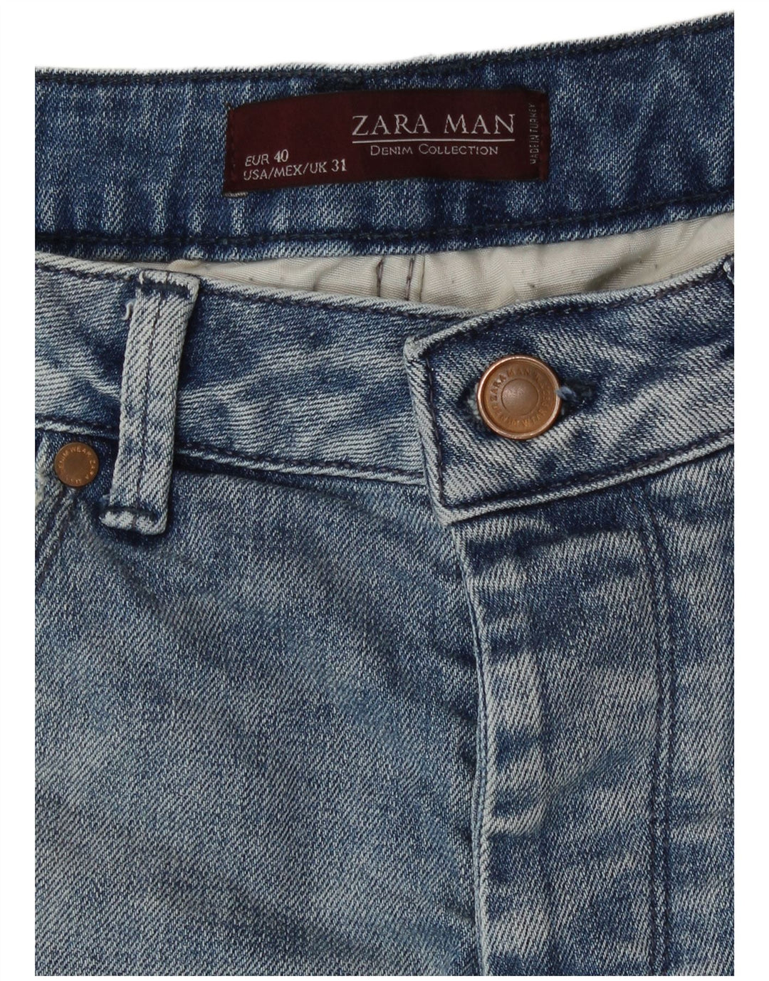 Zara Mens Skinny Jeans EU 40 Medium W31 L28 Blue