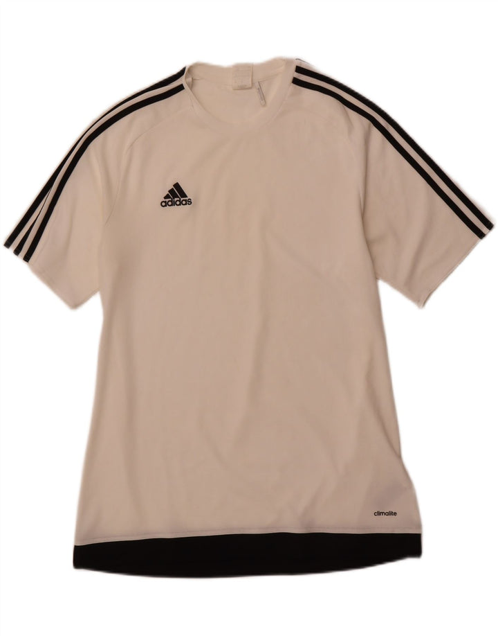 ADIDAS Mens Climalite T-Shirt Top Large White Polyester