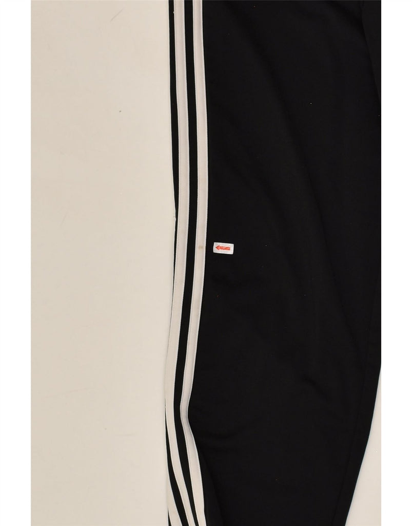 ADIDAS Womens Tracksuit Trousers Joggers UK 12 Medium Black Polyester | Vintage Adidas | Thrift | Second-Hand Adidas | Used Clothing | Messina Hembry 