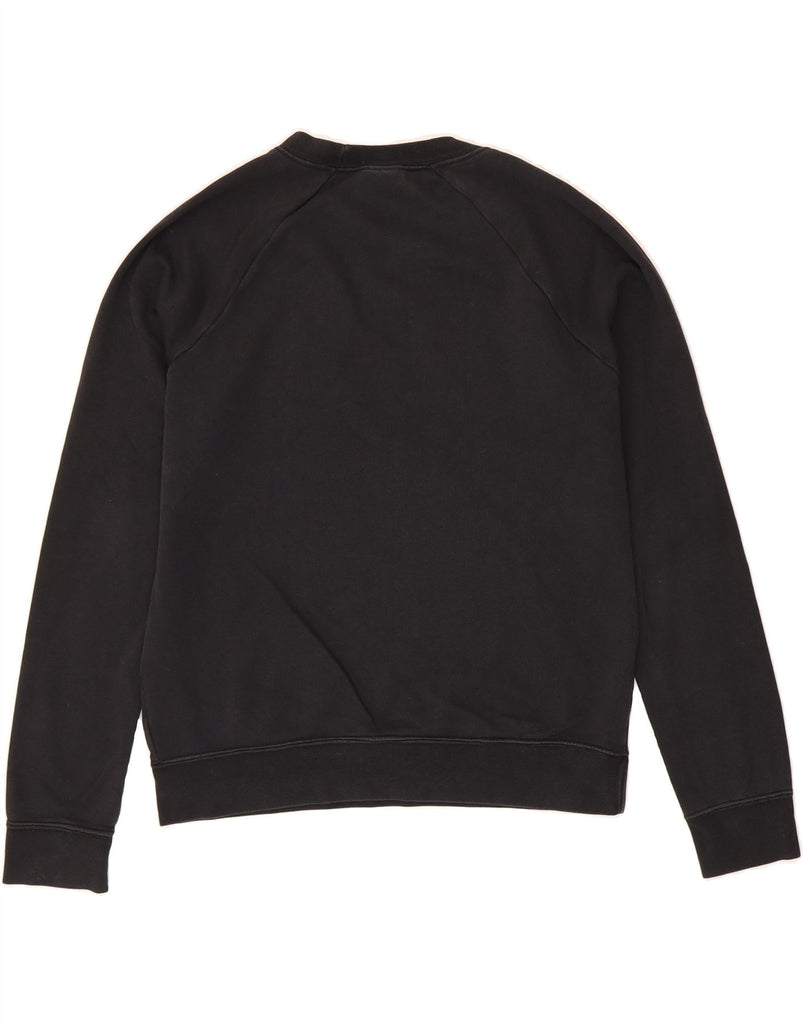 NIKE Womens Graphic Sweatshirt Jumper UK 10 Small Black Cotton Vintage Nike and Second-Hand Nike from Messina Hembry 