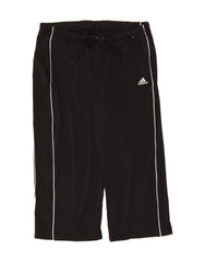 ADIDAS Girls Tracksuit Trousers 15-16 Years  Black Polyester