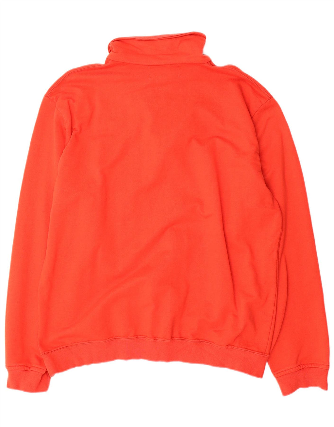 Kappa Mens Zip Neck Sweatshirt Jumper XL Red Cotton