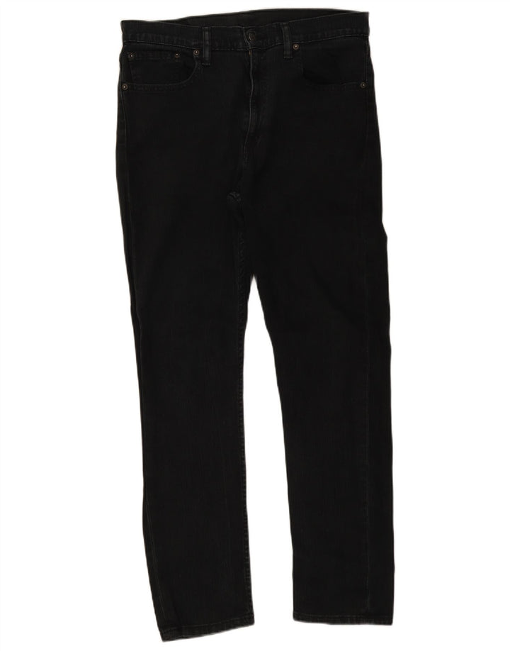 Levi's Mens Slim Jeans W34 L30 Black Cotton