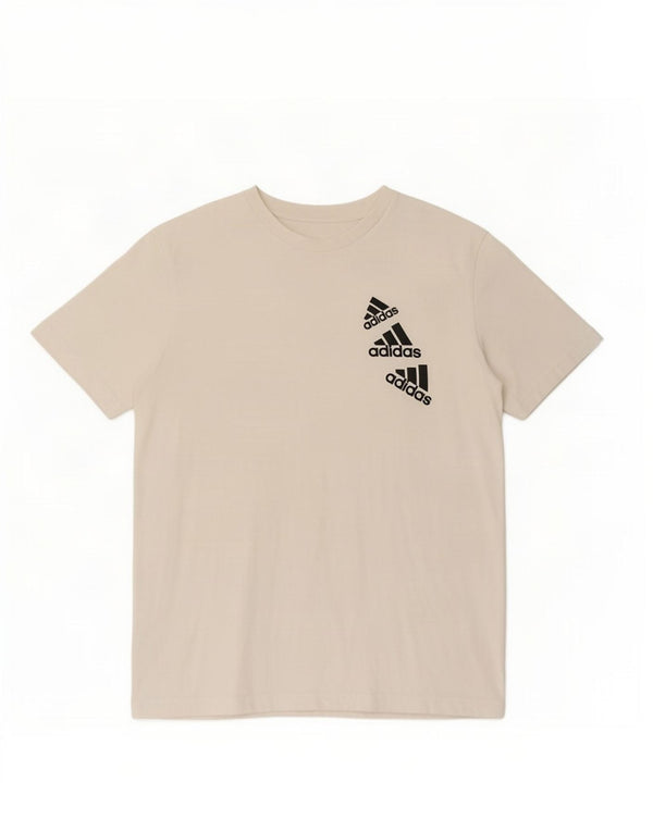 Adidas Mens Graphic T-Shirt Top Small White Cotton