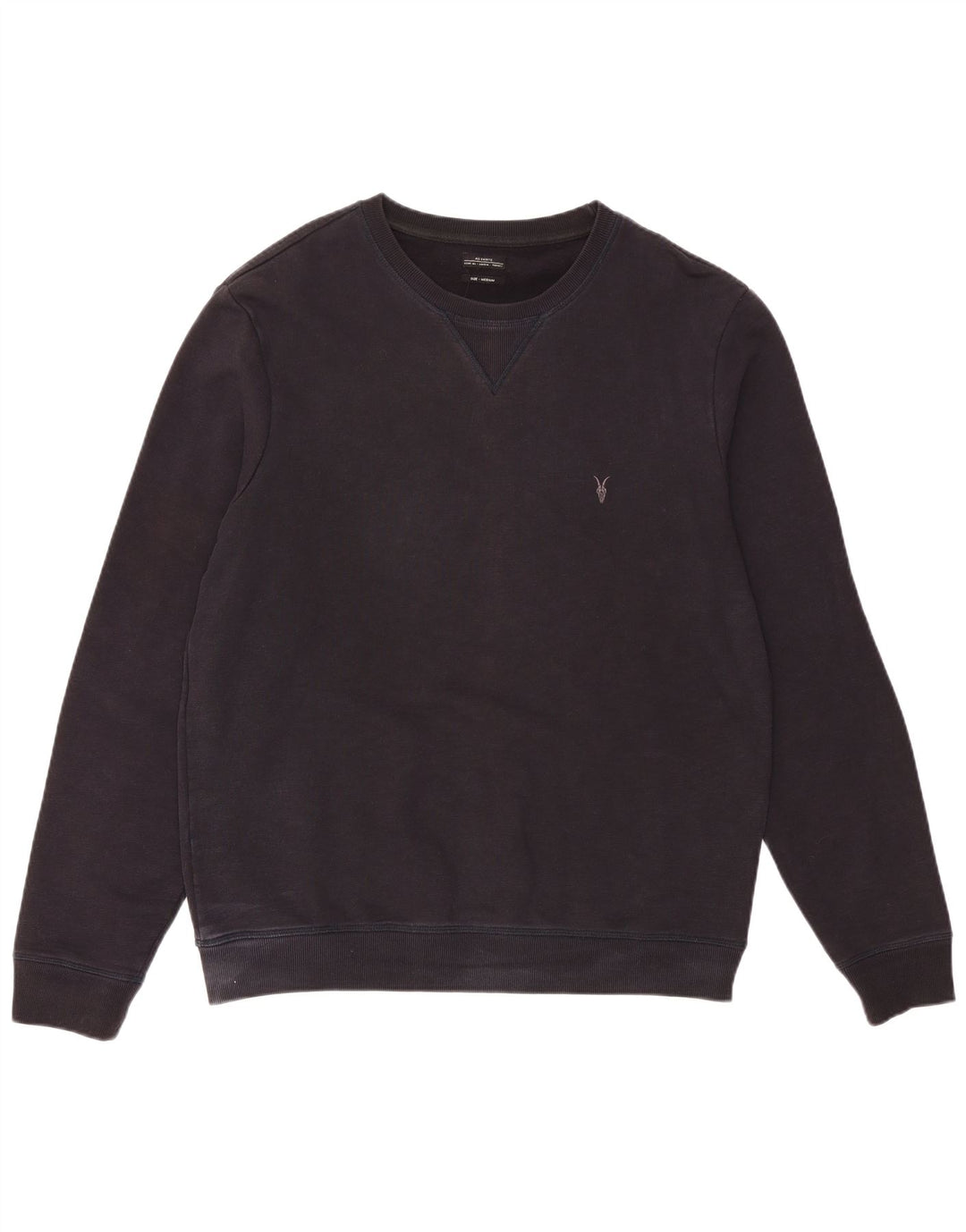 ALL SAINTS Mens Sweatshirt Jumper Medium Black Cotton