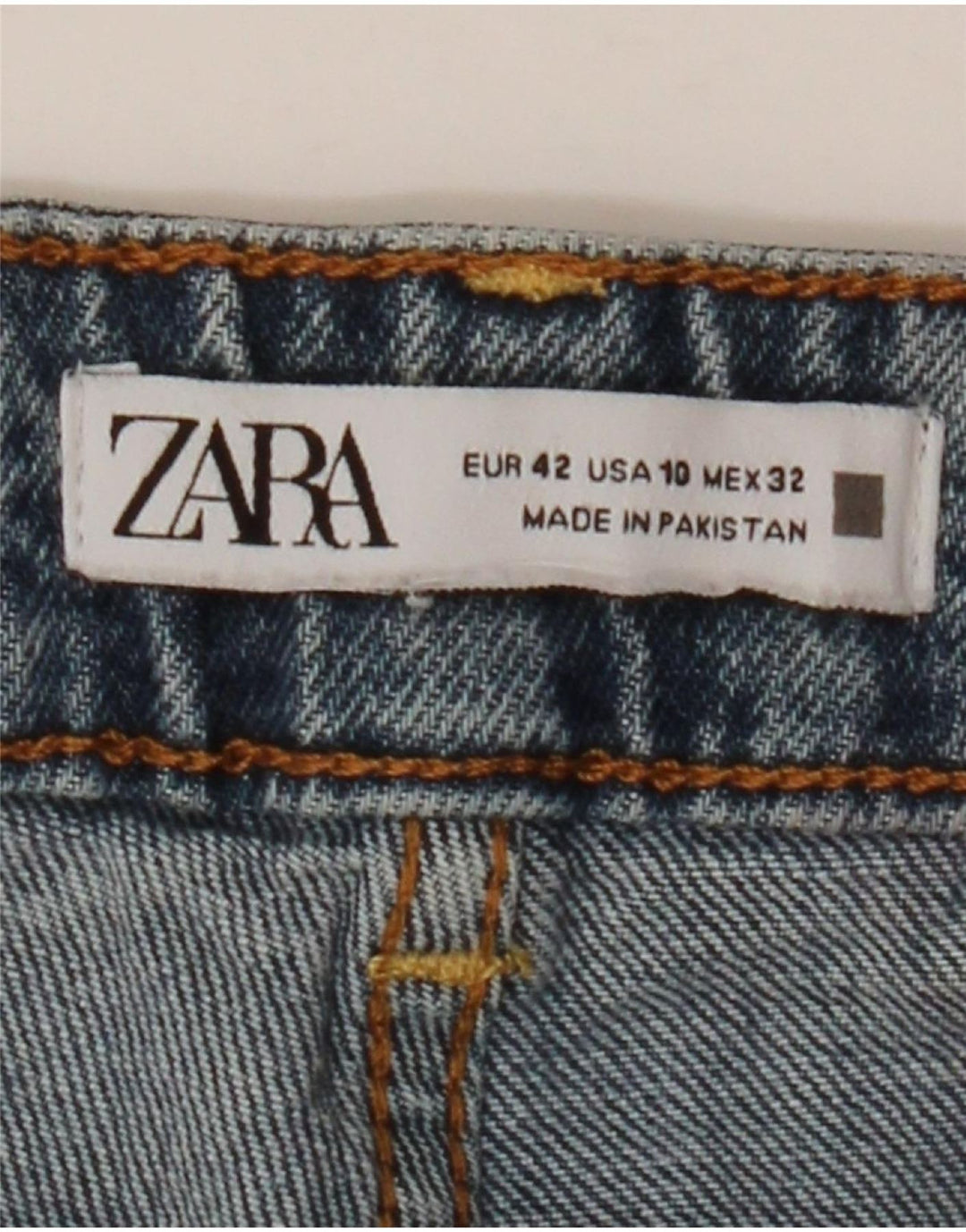 ZARA Womens Straight Jeans EU 42 Large W32 L26 Blue