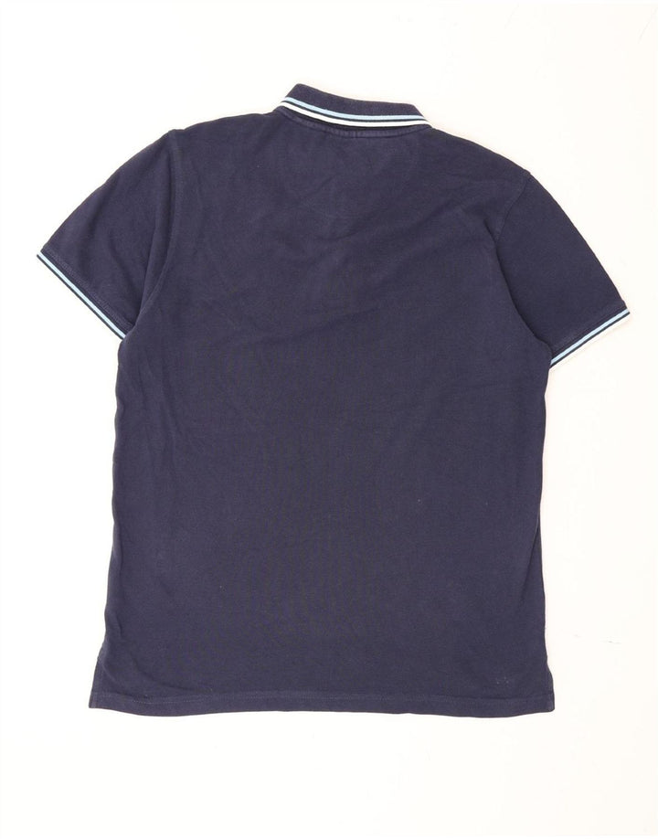 Pierre Cardin Mens Regular Fit Polo Shirt Medium Navy Blue Cotton