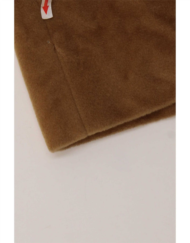ELENA MIRO Womens Loose Fit Double Breasted Coat UK 16 Large Brown