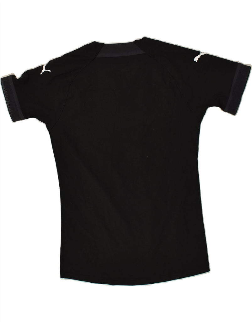 PUMA Mens T-Shirt Top Small Black Elastane | Vintage Puma | Thrift | Second-Hand Puma | Used Clothing | Messina Hembry 