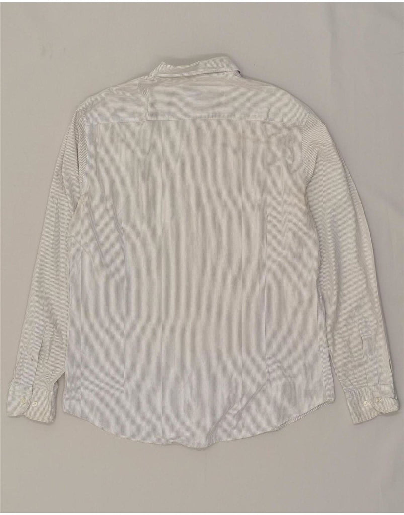 MASSIMO DUTTI Mens Shirt Large Grey Pinstripe Cotton Vintage Massimo Dutti and Second-Hand Massimo Dutti from Messina Hembry 