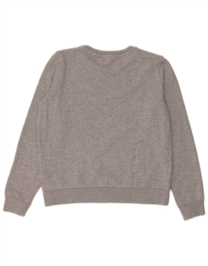 Armani Exchange Womens Graphic Sweatshirt Jumper UK 16 Large Grey Cotton