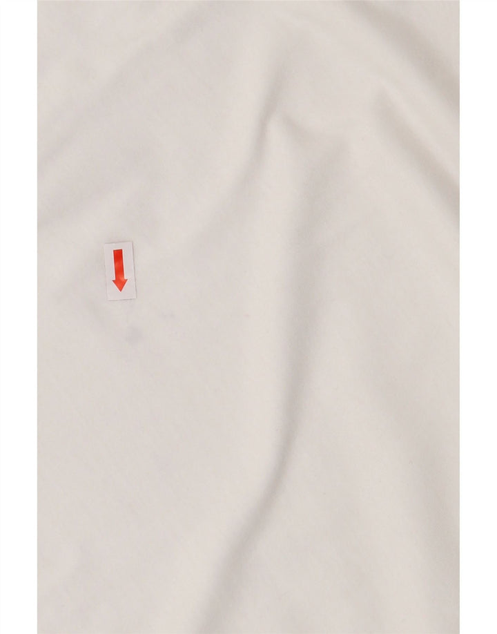NIKE Mens Athletic Cut Graphic T-Shirt Top Medium White Vintage Nike and Second-Hand Nike from Messina Hembry 
