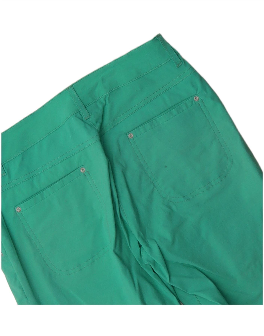 Chervo Womens Slim Casual Trousers IT 42 Medium W30 L27 Turquoise